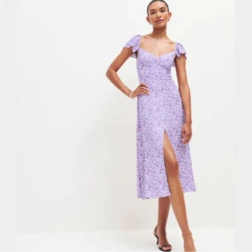 Reformation Baxley Dress in Muse